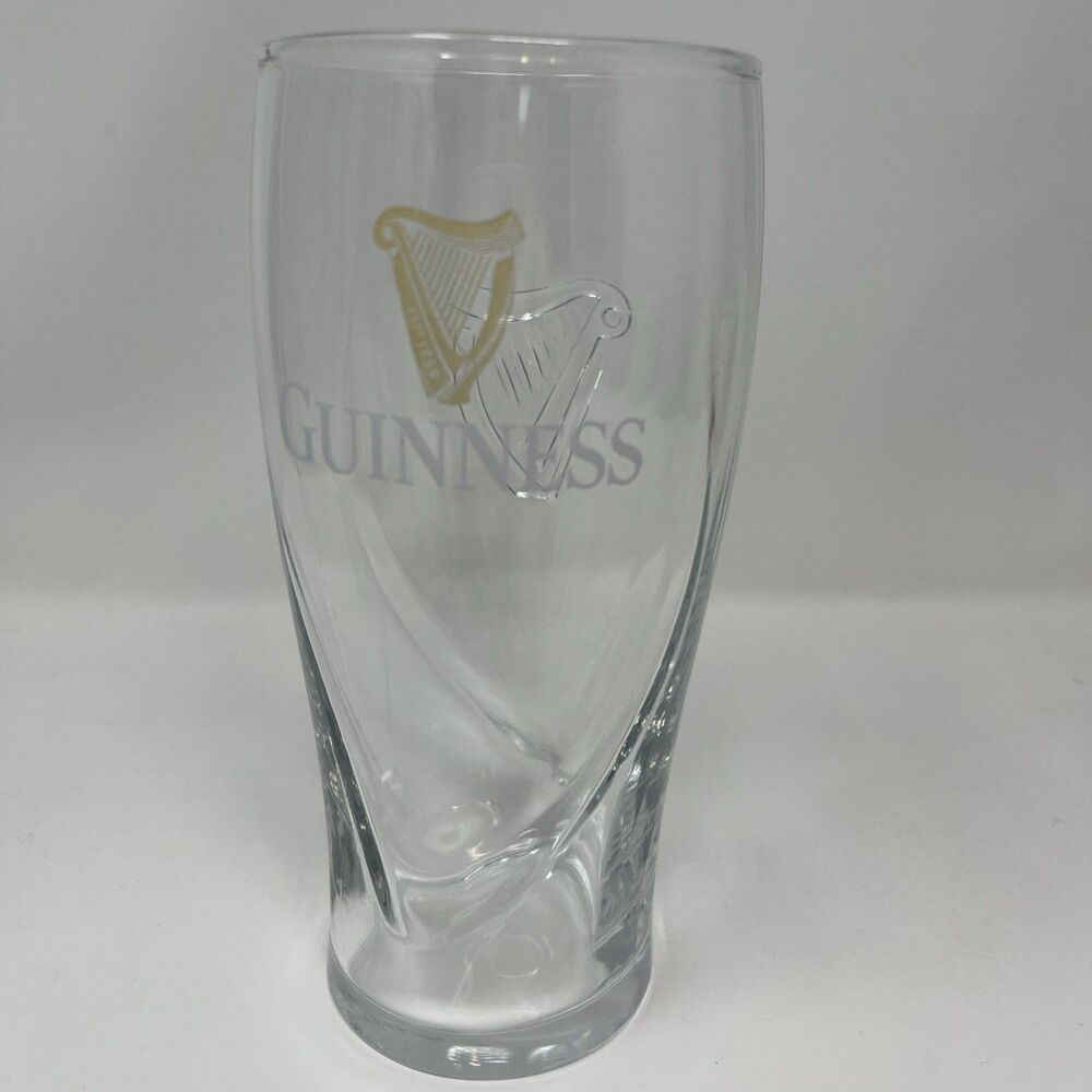 Guinness Pint Beer Glass Glasses Brewed in Dublin Galaxy Style 3D Harp 6.75”